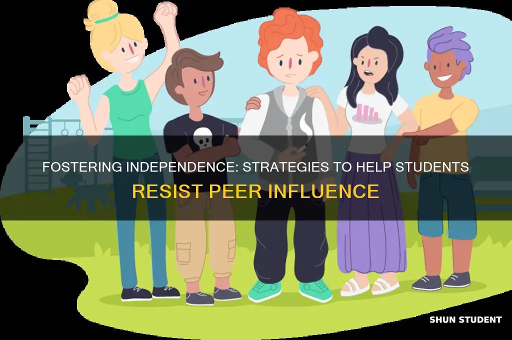 how to teach students not to follow their peers