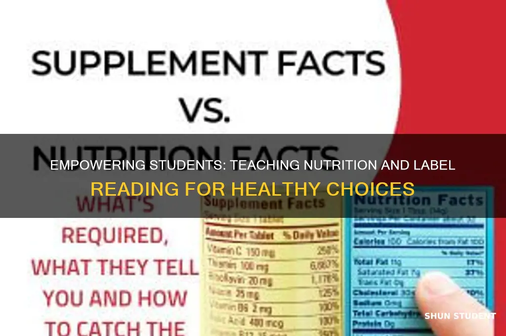 how to teach students nutrition and how to read labels