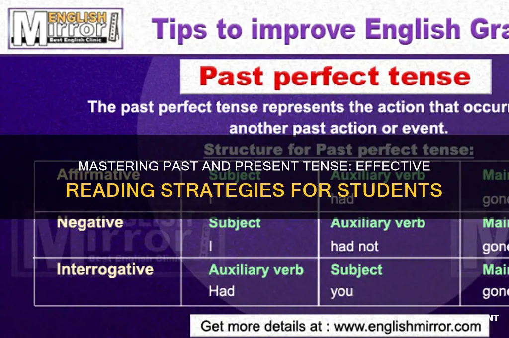 how to teach students past and present tense in readin