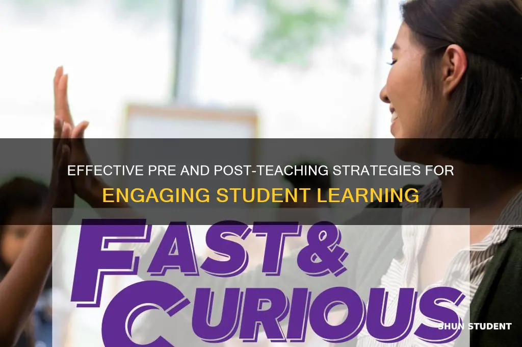 how to teach students pre and post