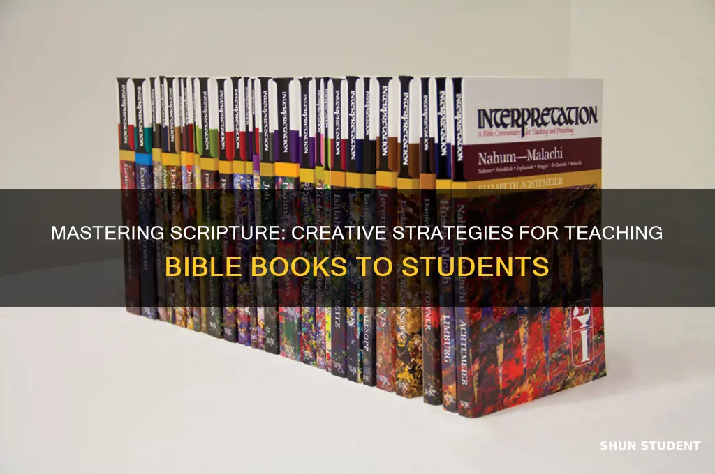 how to teach students the books of the bible