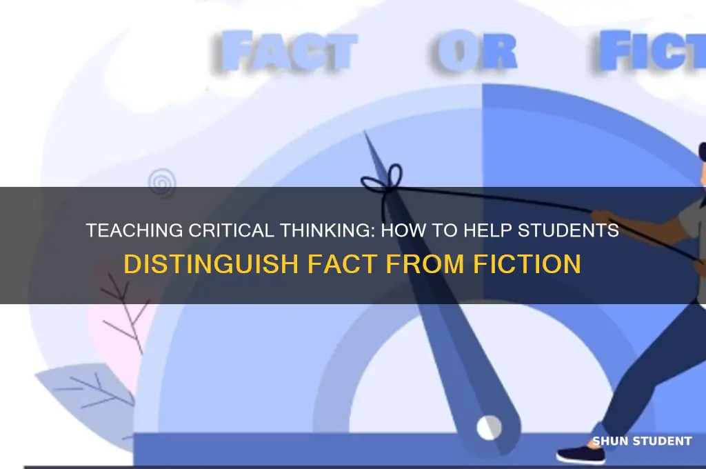 how to teach students the difference between fact and fiction