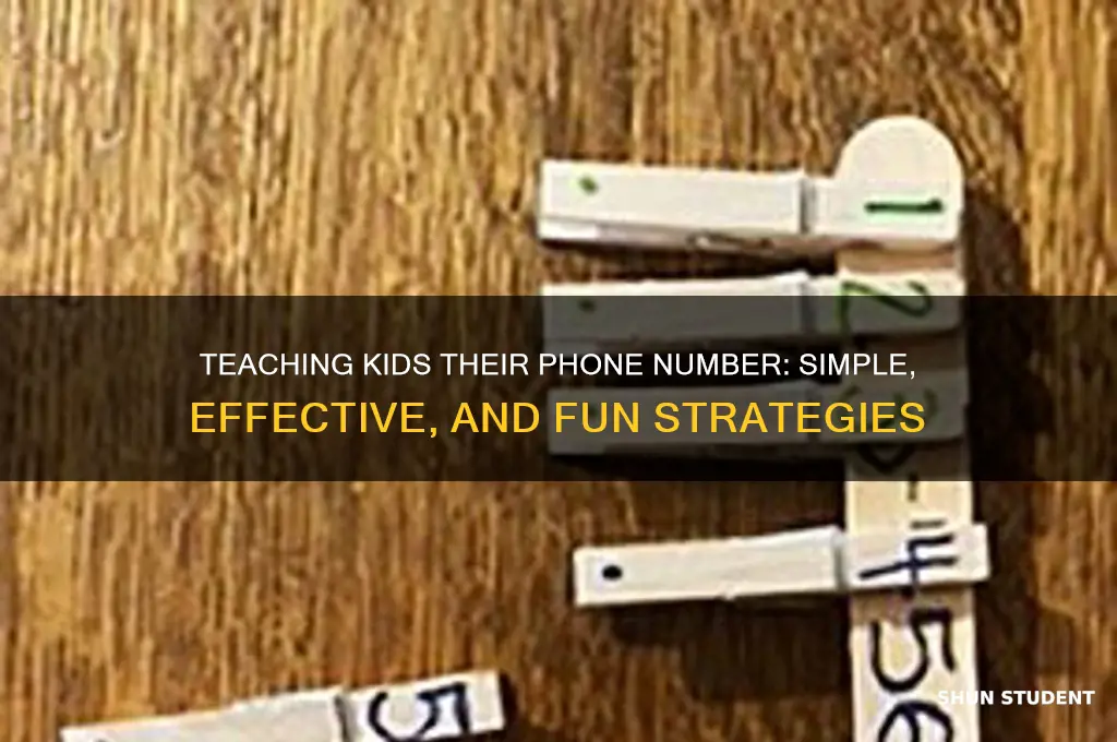 how to teach students their phone number
