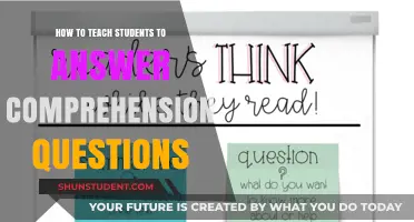Mastering Comprehension: Effective Strategies for Teaching Students to Answer Questions
