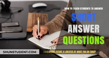 Mastering Short Answer Questions: Effective Teaching Strategies for Student Success