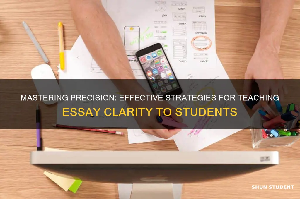 how to teach students to be more precise in essays