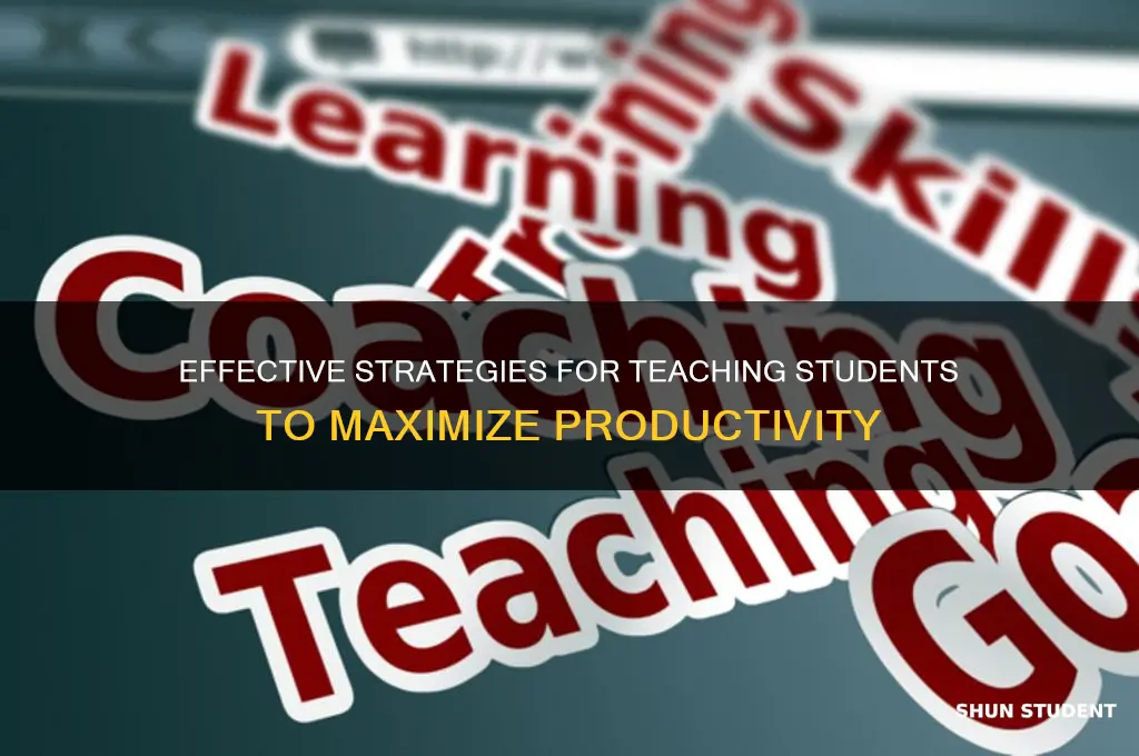 how to teach students to be productive