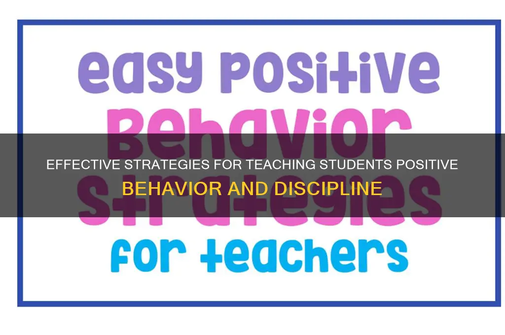 how to teach students to behave