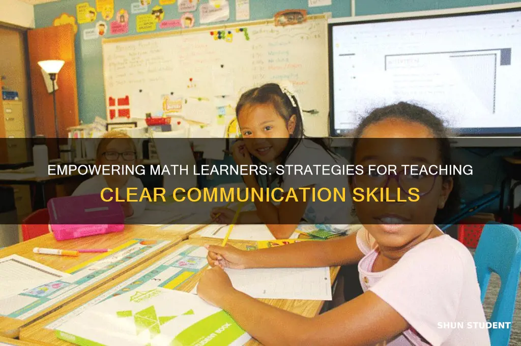 how to teach students to communicate their math process