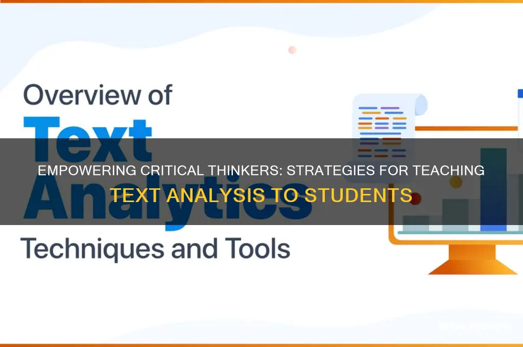 how to teach students to critically assess a text