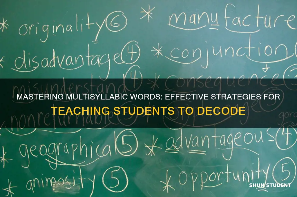 how to teach students to decode multisyllabic words