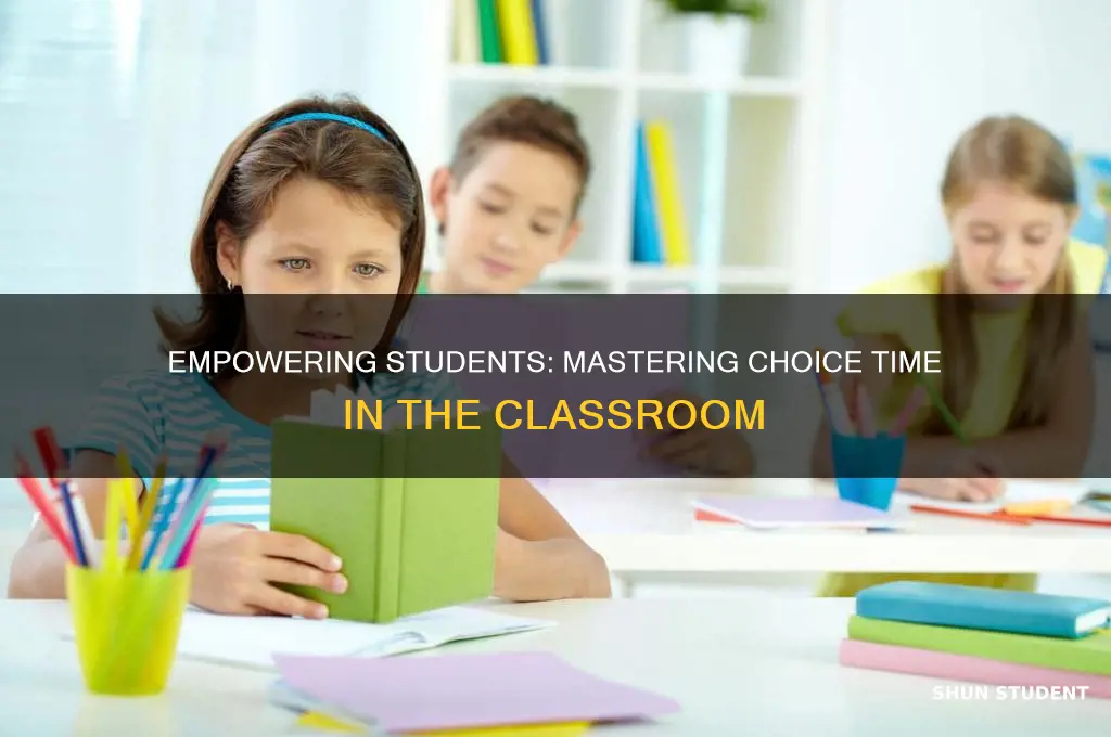 how to teach students to do choice time