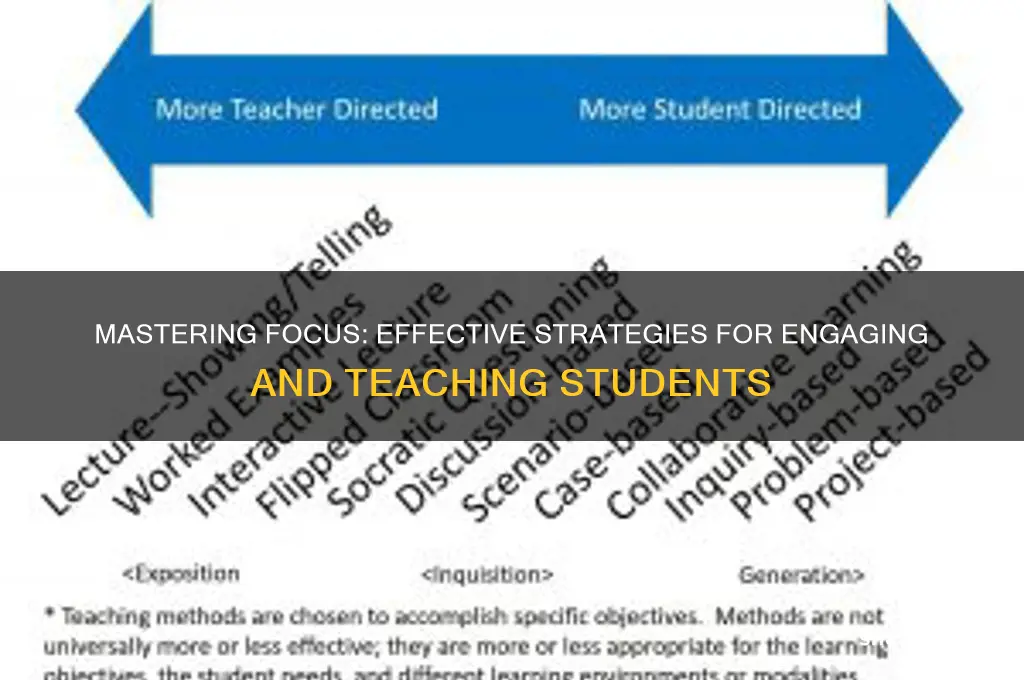 how to teach students to focus