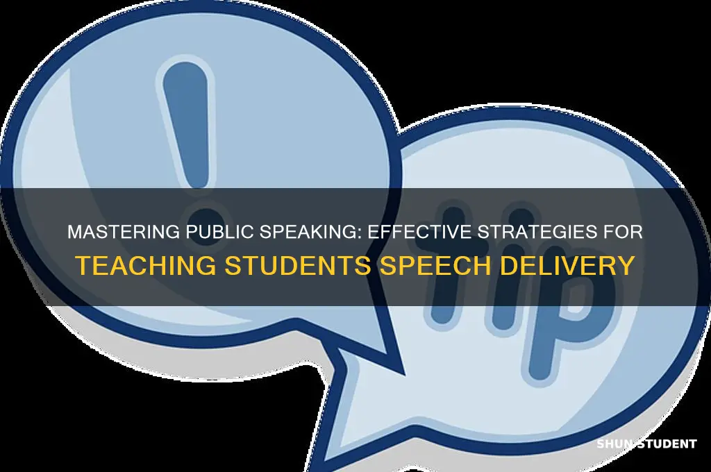 how to teach students to give a speech