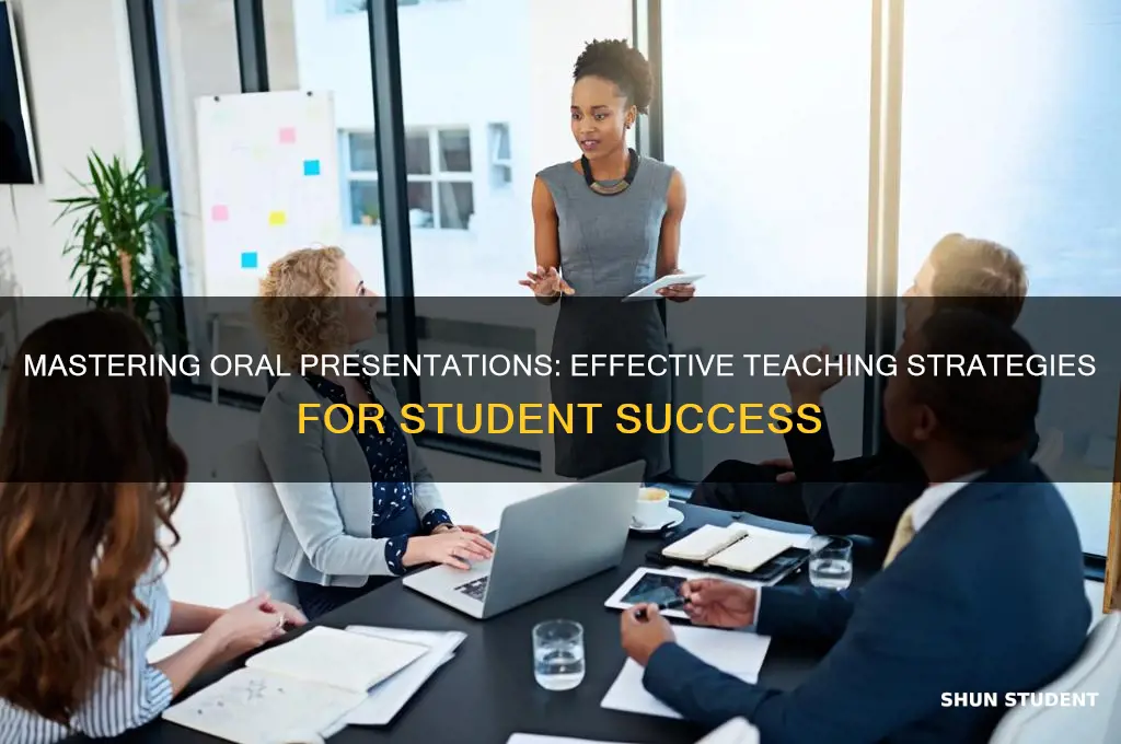 how to teach students to give an oral presentation