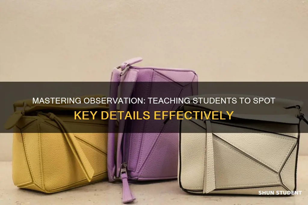 how to teach students to identify details
