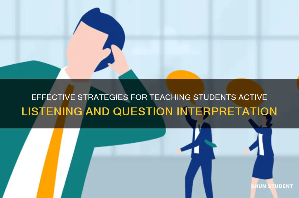 how to teach students to listen and interpret questions