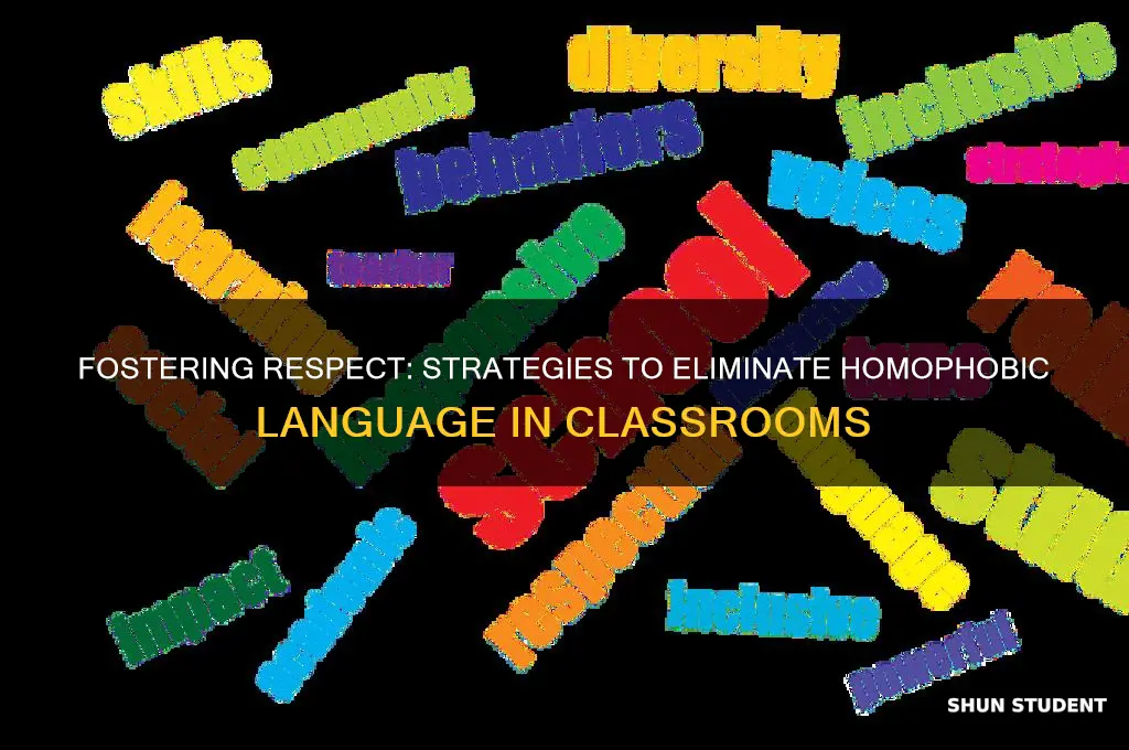how to teach students to not use gay slut