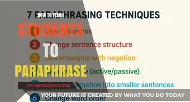 Mastering Paraphrasing: Effective Strategies for Teaching Students to Rewrite