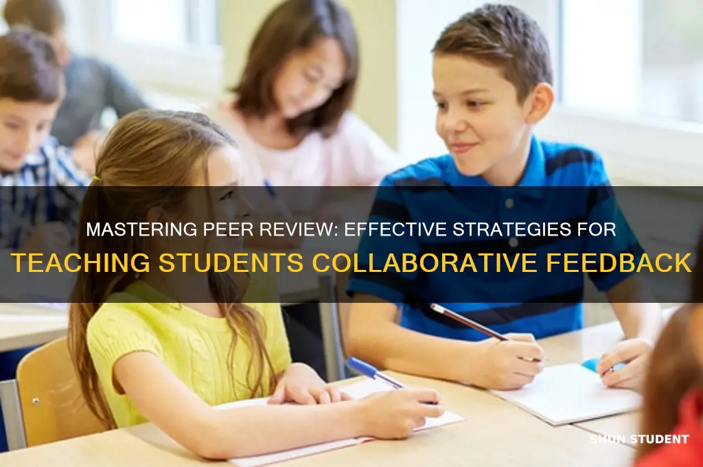how to teach students to peer review