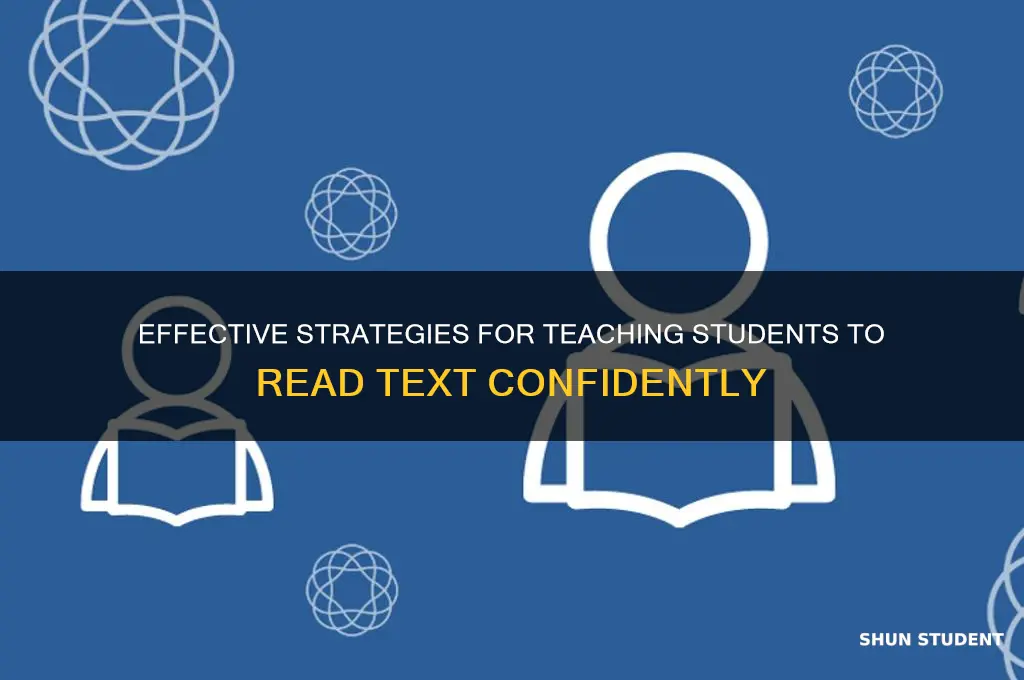 how to teach students to read text