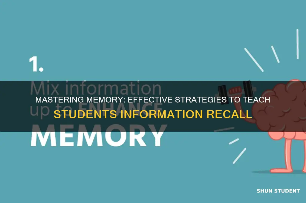 how to teach students to recall information