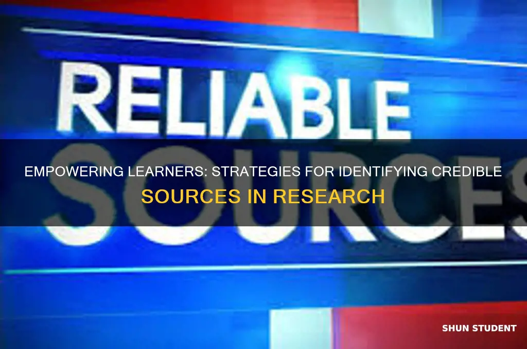 how to teach students to recognize credible sources