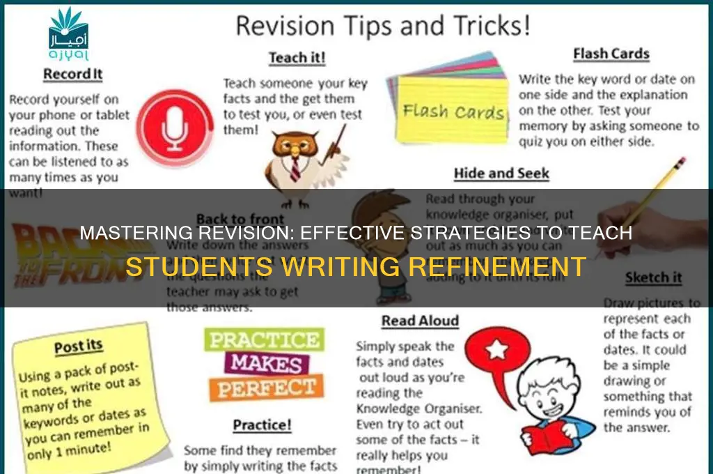 how to teach students to revise their writing