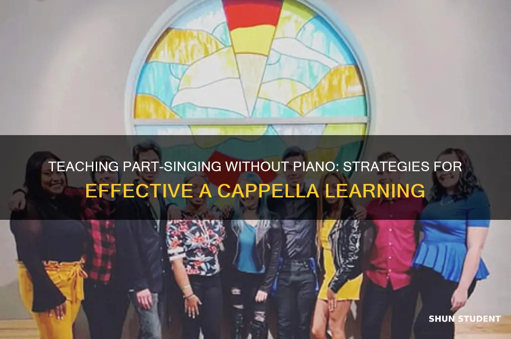 how to teach students to sing parts without piano