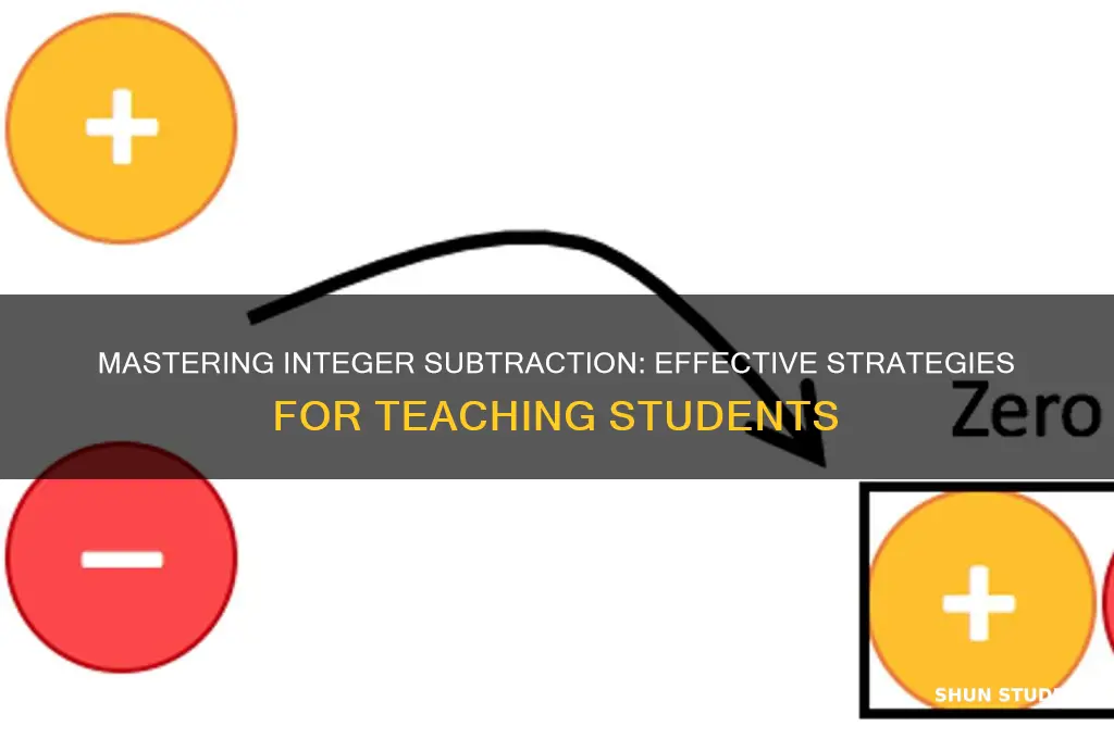 how to teach students to subtract integers