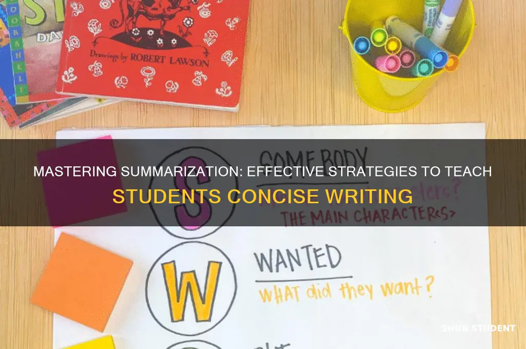 how to teach students to summarize