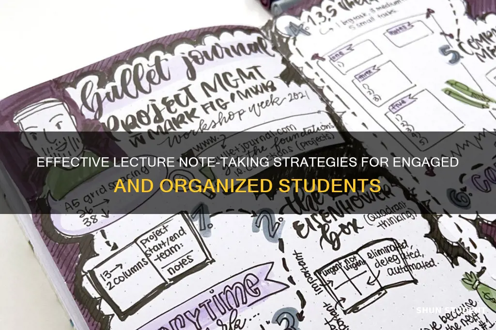 how to teach students to take notes from lecture