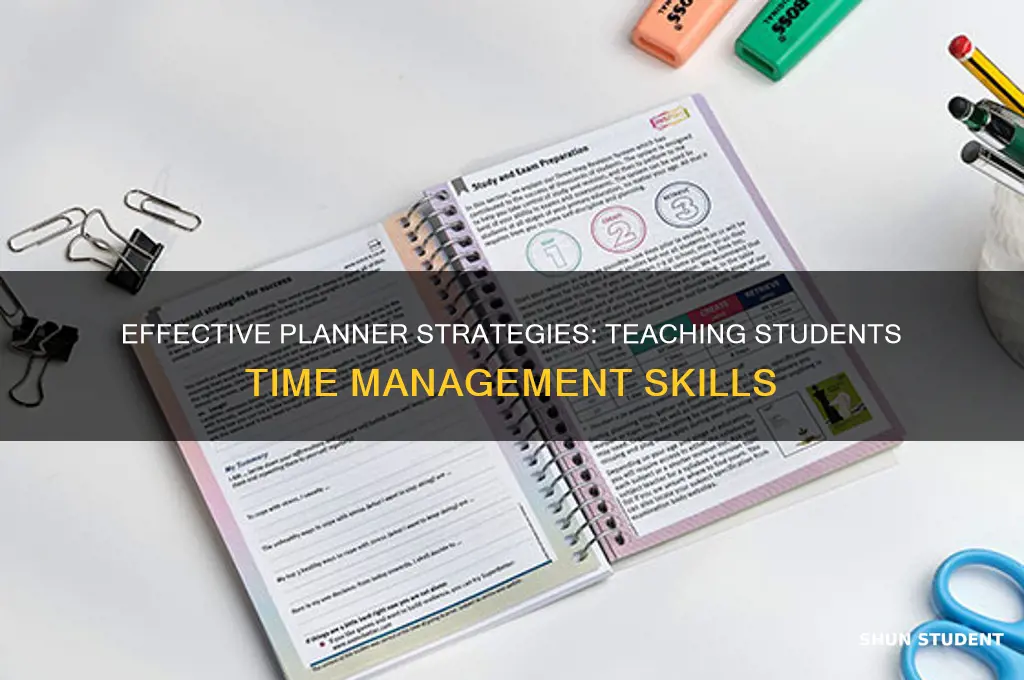how to teach students to use a planner