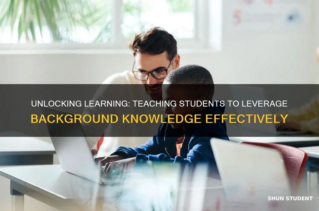 how to teach students to use background knowledge