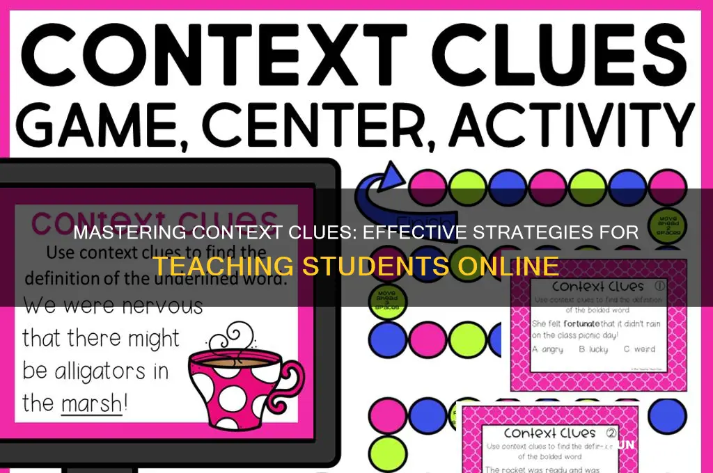 how to teach students to use context clues on website