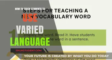 Enhancing Student Vocabulary: Strategies for Teaching Diverse Language Use