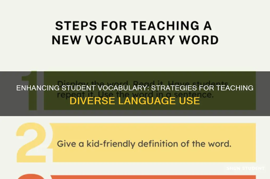 how to teach students to use varied language