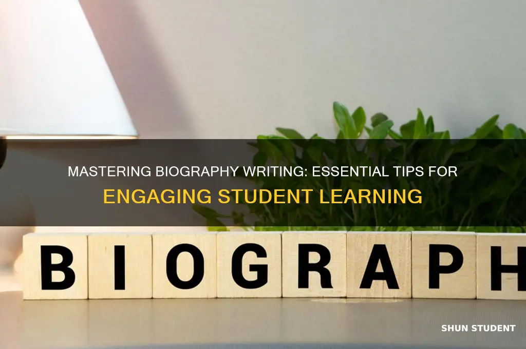 how to teach students to write a biography