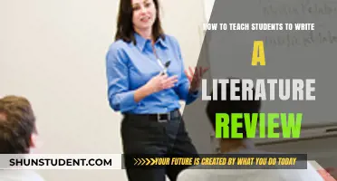 Mastering Literature Reviews: Effective Teaching Strategies for Student Success
