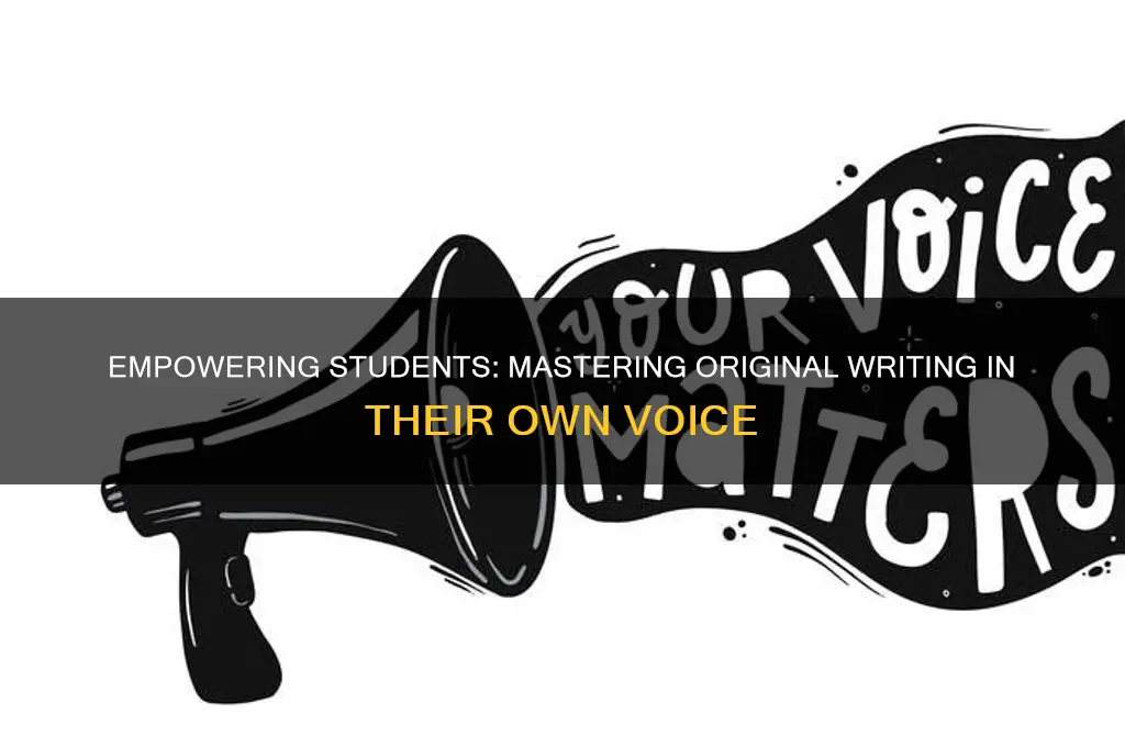 how to teach students to write in their own words