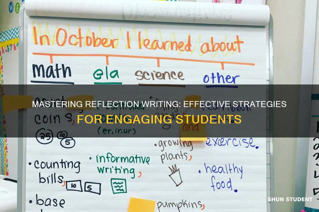 how to teach students to write reflections