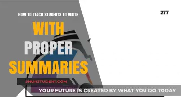 Mastering Summary Writing: Effective Strategies for Engaging Student Learning