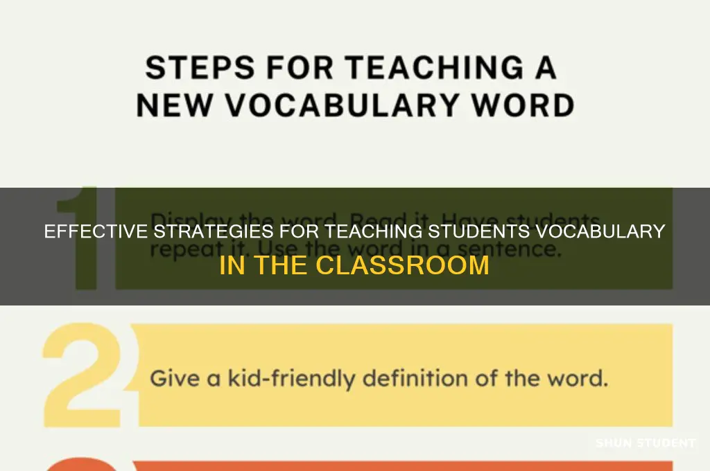 how to teach students vocabulary