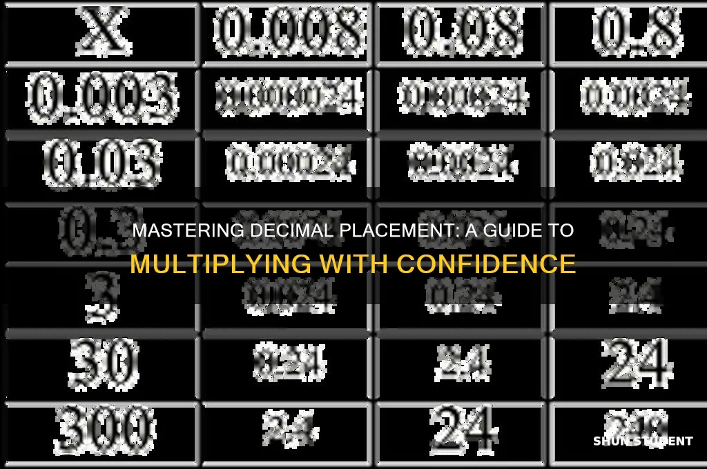 how to teach students where the decimal goes when multiplying