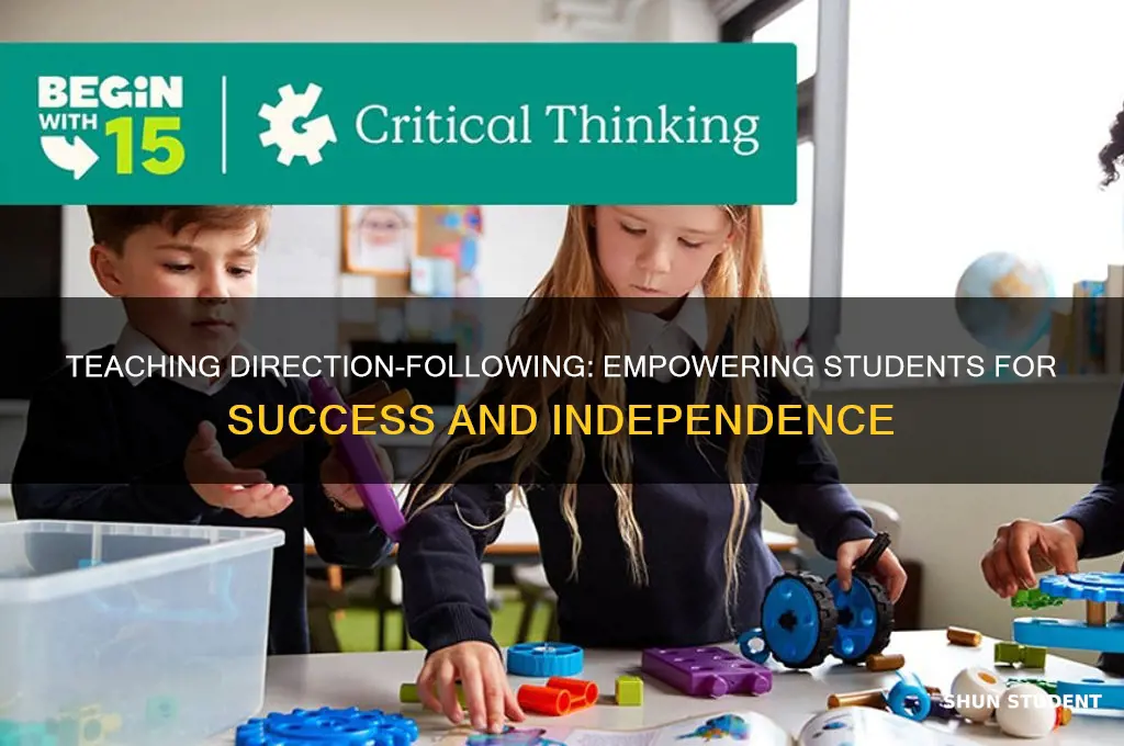 how to teach students why they need to follow direcitons