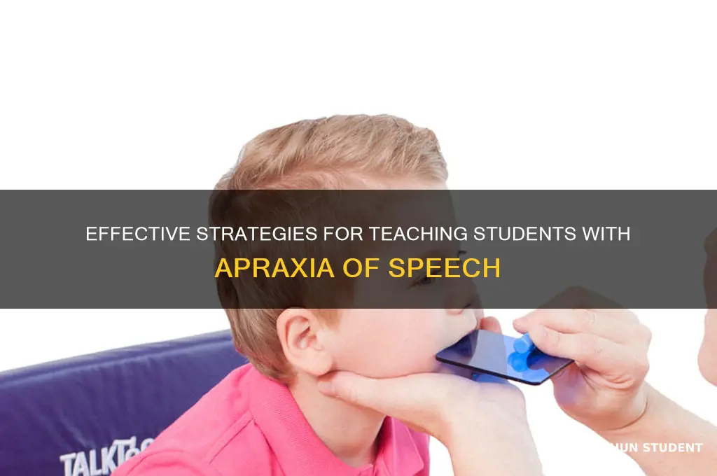 how to teach students with apraxia