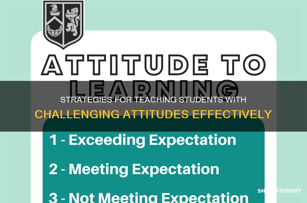 how to teach students with attitude