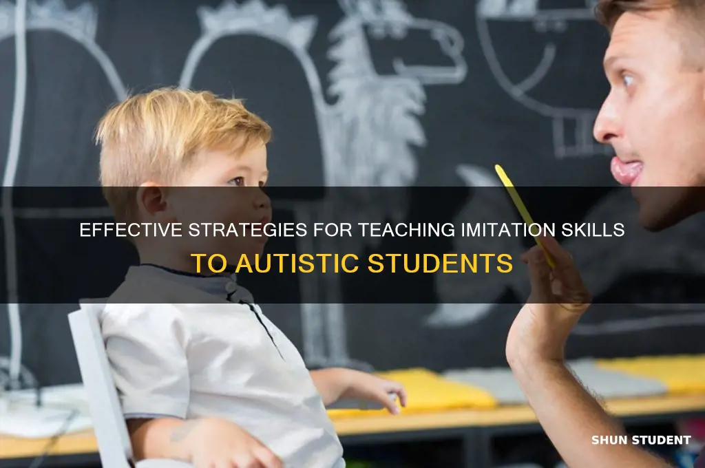 how to teach students with autism imitation