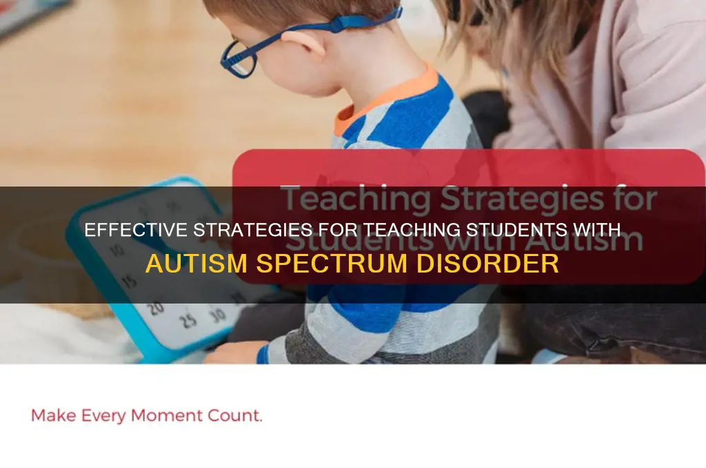 how to teach students with autism spectrum disorder