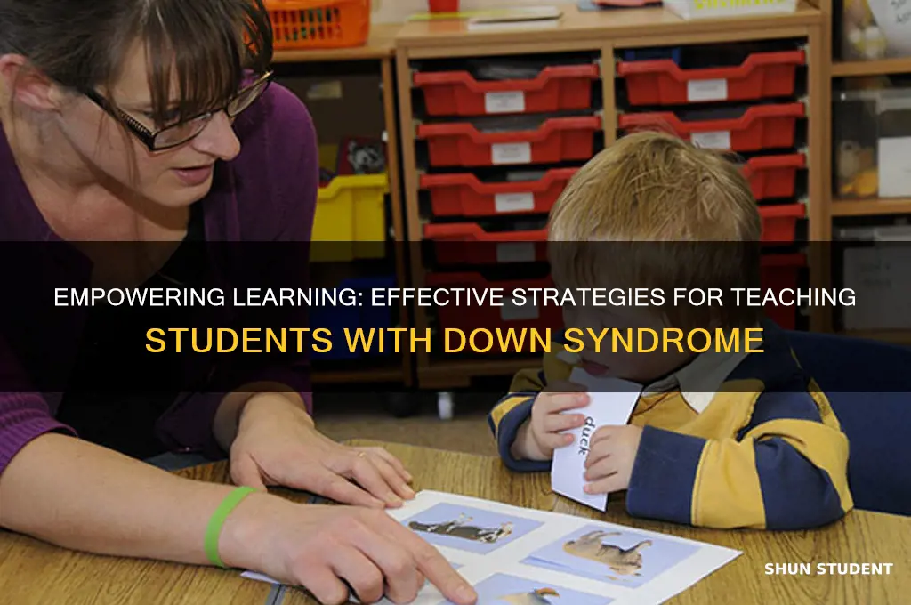 how to teach students with down syndrome